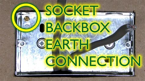 earthed steel box|socket backbox earth connection.